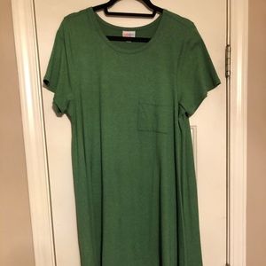 Solid green LuLaRoe Carly Large